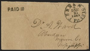 Sale 1291, Lot 448, Florida in the Civil War: Towns and Handstamped Paid