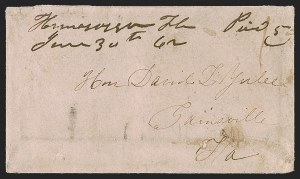 Sale 1291, Lot 454, Florida in the Civil War: Towns and Handstamped Paid