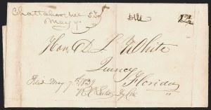 Sale 1291, Lot 46, Florida Postal History: Territorial Period (A-Q)