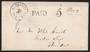 Sale 1291, Lot 462, Florida in the Civil War: Towns and Handstamped Paid