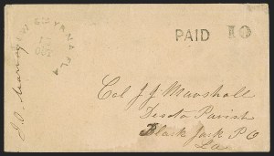 Sale 1291, Lot 463, Florida in the Civil War: Towns and Handstamped Paid