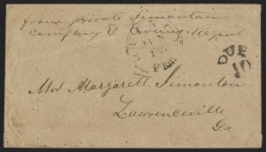 Sale 1291, Lot 468, Florida in the Civil War: Towns and Handstamped Paid