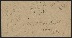 Sale 1291, Lot 468, Florida in the Civil War: Towns and Handstamped Paid