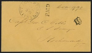 Sale 1291, Lot 469, Florida in the Civil War: Towns and Handstamped Paid
