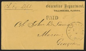 Sale 1291, Lot 473, Florida in the Civil War: Towns and Handstamped Paid