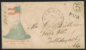 Sale 1291, Lot 477, Florida in the Civil War: Towns and Handstamped Paid