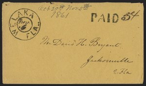 Sale 1291, Lot 483, Florida in the Civil War: Towns and Handstamped Paid