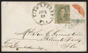 Sale 1291, Lot 486, Florida in the Civil War: Confederate General Issues (1-5)