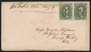 Sale 1291, Lot 495, Florida in the Civil War: Confederate General Issues (1-5)