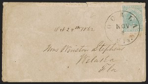 Sale 1291, Lot 496, Florida in the Civil War: Confederate General Issues (1-5)