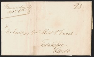 Sale 1291, Lot 50, Florida Postal History: Territorial Period (A-Q)