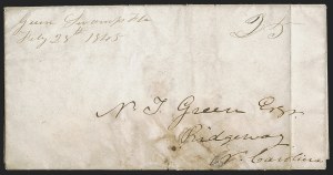 Sale 1291, Lot 53, Florida Postal History: Territorial Period (A-Q)