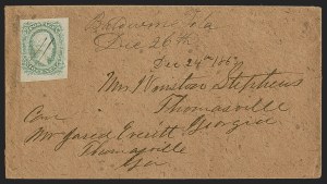 Sale 1291, Lot 533, Florida in the Civil War: Confederate General Issues, cont. (6-13)