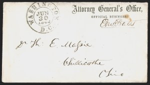 Sale 1291, Lot 562, Civil War Military Mails: Union Military and Govt. Figures