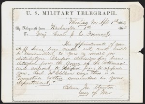 Sale 1291, Lot 569, Civil War Military Mails: Union Military and Govt. Figures