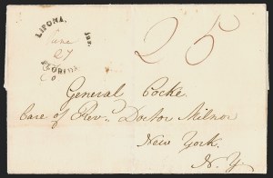 Sale 1291, Lot 57, Florida Postal History: Territorial Period (A-Q)