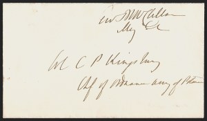 Sale 1291, Lot 573, Civil War Military Mails: Union Military and Govt. Figures