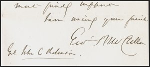 Sale 1291, Lot 574, Civil War Military Mails: Union Military and Govt. Figures