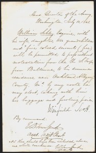 Sale 1291, Lot 576, Civil War Military Mails: Union Military and Govt. Figures