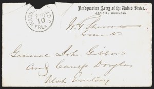 Sale 1291, Lot 577, Civil War Military Mails: Union Military and Govt. Figures