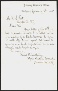 Sale 1291, Lot 578, Civil War Military Mails: Union Military and Govt. Figures