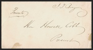 Sale 1291, Lot 584, Civil War Military Mails: Confederate Military and Govt. Figures