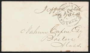 Sale 1291, Lot 589, Civil War Military Mails: Confederate Military and Govt. Figures