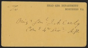 Sale 1291, Lot 595, Civil War Military Mails: Confederate Military and Govt. Figures