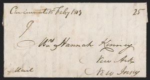 Sale 1291, Lot 6, Autographs, Free Franks, Stampless