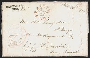 Sale 1291, Lot 60, Florida Postal History: Territorial Period (A-Q)