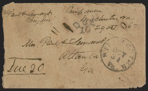 Sale 1291, Lot 600, Civil War Military Mails: Confederate Military and Govt. Figures