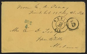 Sale 1291, Lot 602, Civil War Military Mails: Confederate Military and Govt. Figures