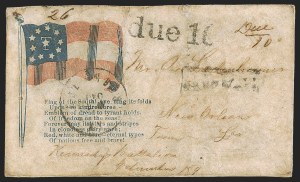 Sale 1291, Lot 623, Handstampled Paid and Due Markings