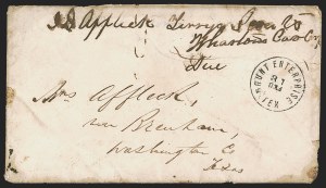 Sale 1291, Lot 629, Handstampled Paid and Due Markings