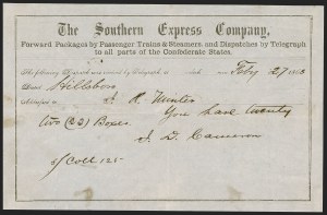 Sale 1291, Lot 698, Semi-Official amd Express, Trans-Mississippi Express