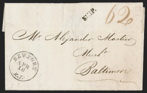 Sale 1291, Lot 7, Autographs, Free Franks, Stampless