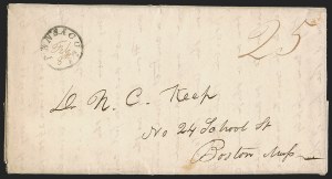 Sale 1291, Lot 70, Florida Postal History: Territorial Period (A-Q)