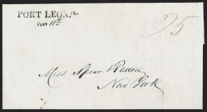 Sale 1291, Lot 71, Florida Postal History: Territorial Period (A-Q)