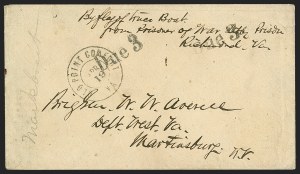 Sale 1291, Lot 710, Flag-of-Truce and Prisoners' Mail