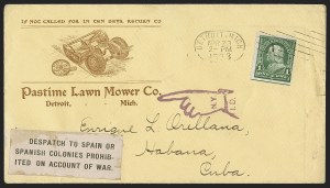 Sale 1291, Lot 742, Diamond Collection of Spanish-American War: Cuba