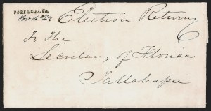 Sale 1291, Lot 75, Florida Postal History: Territorial Period (A-Q)