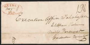 Sale 1291, Lot 76, Florida Postal History: Territorial Period (A-Q)