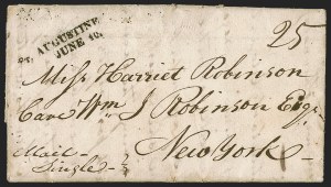 Sale 1291, Lot 79, Florida Postal History: Territorial Period, cont. (S-Y, Balance)