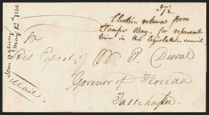 Sale 1291, Lot 88, Florida Postal History: Territorial Period, cont. (S-Y, Balance)