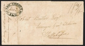 Sale 1291, Lot 90, Florida Postal History: Territorial Period, cont. (S-Y, Balance)