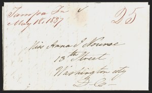 Sale 1291, Lot 94, Florida Postal History: Territorial Period, cont. (S-Y, Balance)