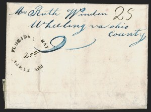 Sale 1291, Lot 97, Florida Postal History: Territorial Period, cont. (S-Y, Balance)