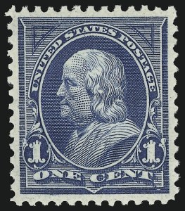 Sale 904, Lot 256, 1894-98 Bureau Issues, 1c Blue (264) Sale 904, Lot 256, 1894-98 Bureau Issues