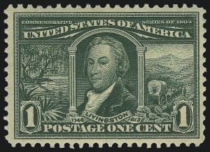 Sale 904, Lot 343, Louisiana Purchase and Jamestown Issue, 1c Louisiana Purchase (323) Sale 904, Lot 343, Louisiana Purchase and Jamestown Issue