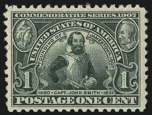 Sale 904, Lot 350, Louisiana Purchase and Jamestown Issue, 1c Jamestown (328) Sale 904, Lot 350, Louisiana Purchase and Jamestown Issue